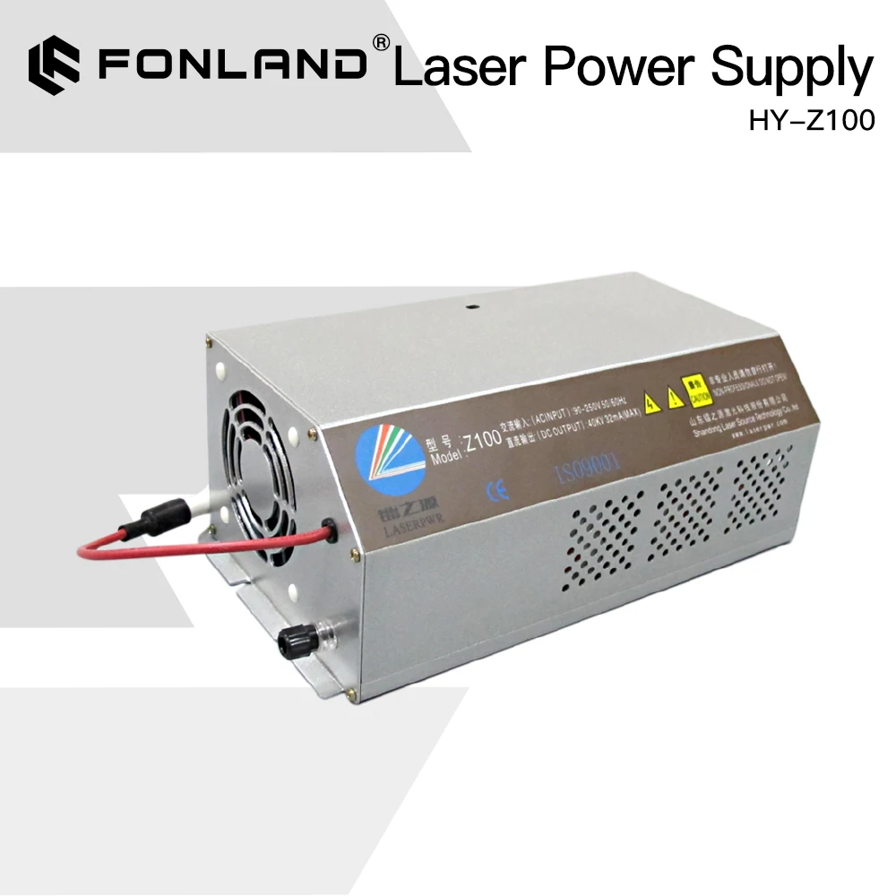 Источник питания для лазера Fonland HY-Z100 100W CO2 серии Z с кабелем AC90-250V