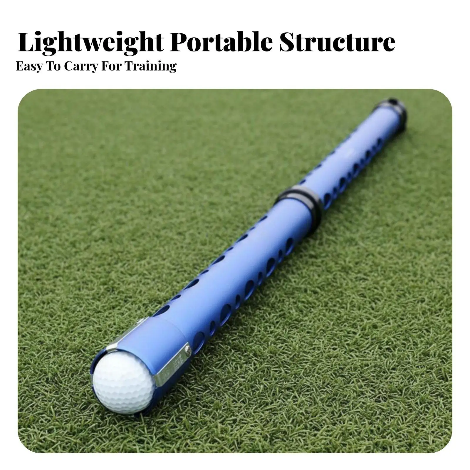 Detachable Golf Ball Picker Upper with Non Slip Top Cap Elastic Metal Clips for Secure Pickup Golf Training Equipment