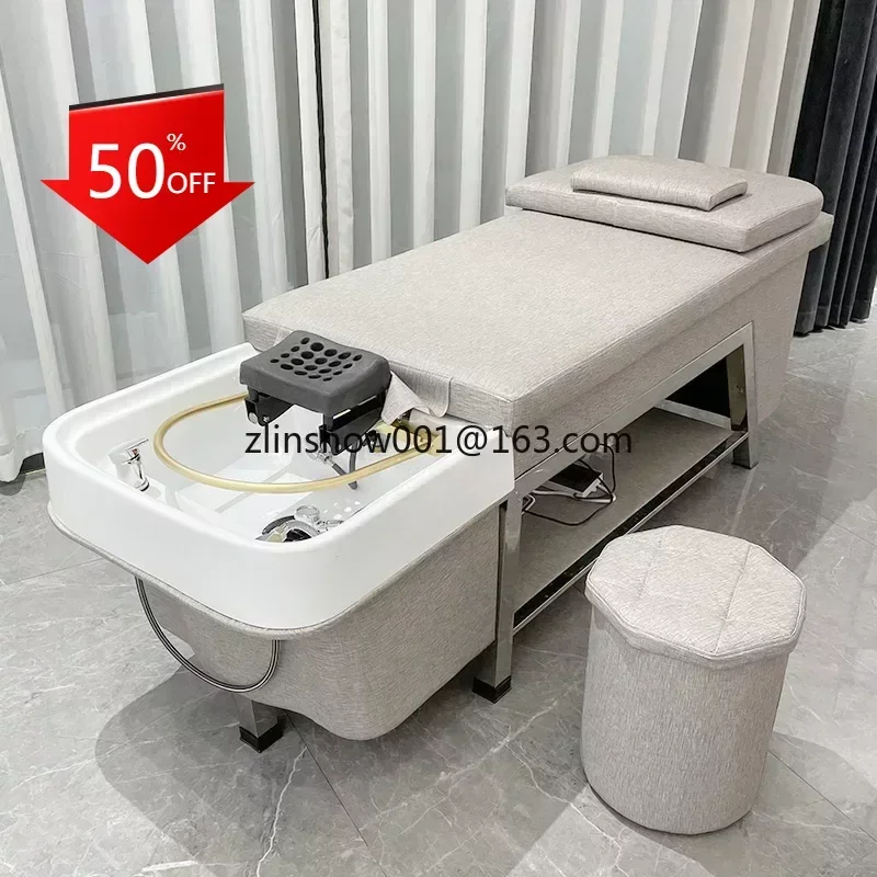 Shower Head Shampoo Chair Hair Stylist Water Circulation Shampoo Bed Wash Hair Salon Silla Peluqueria Salon Furniture MQ50SC