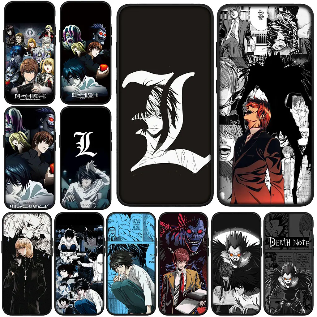 Мягкий чехол для Xiaomi Redmi Note 12 10 11 9 8 Pro Max 10C 12C 8T 9T Note12 4G 5G Ryuk Death L Mello Note Lawliet kira Чехол для телефона