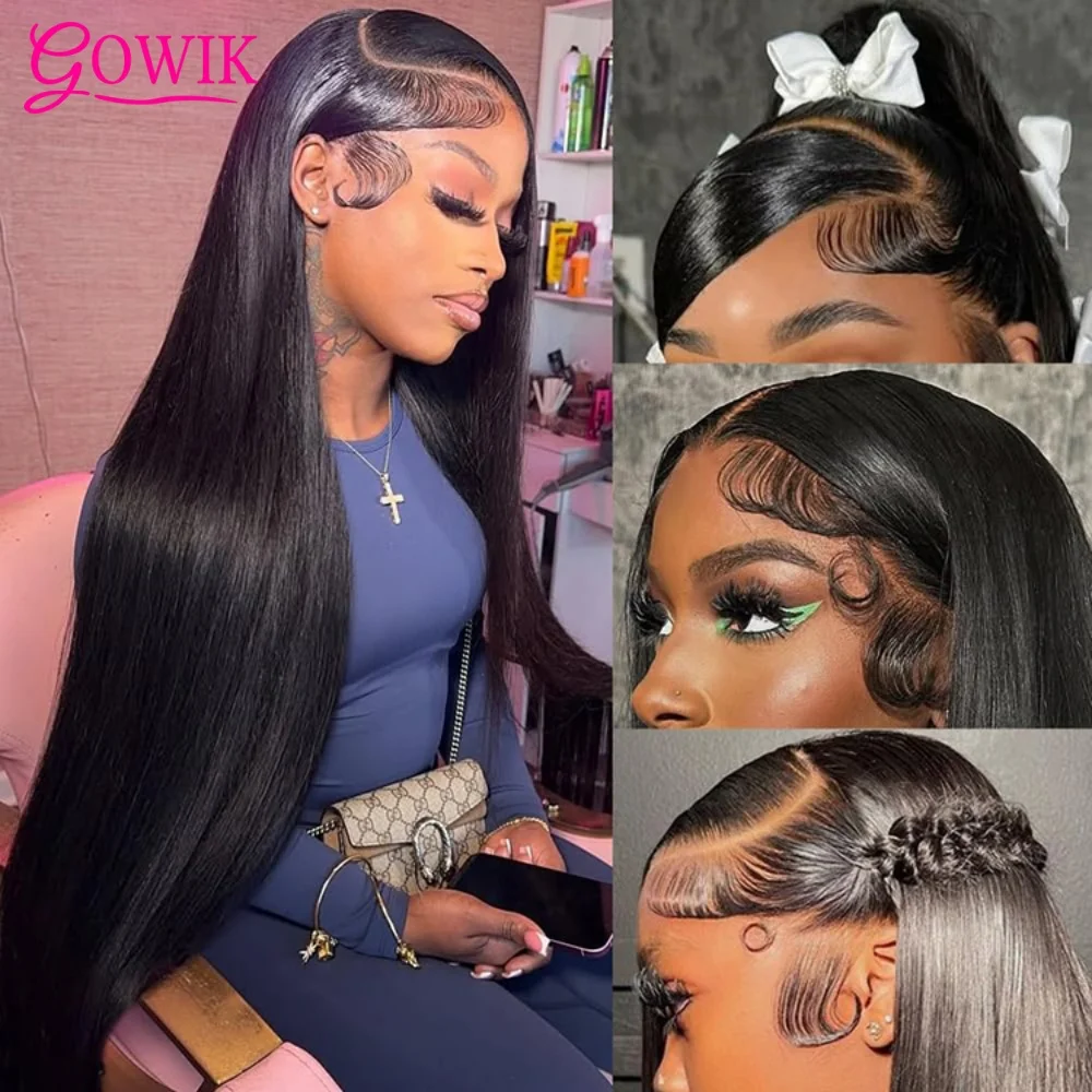 

Прямой парик фронта шнурка Человеческие волосы 13x6 HD Прозрачный парик фронта шнурка для чернокожих женщин Предварительно выщипанный парик фронтальной части шнурка Натуральный цвет