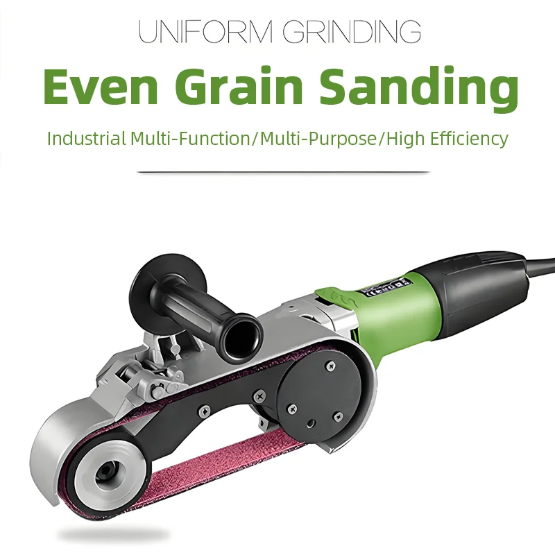 Stainless Steel Tube Polishing Machine Curved Edge Belt Sander Pipe Surface Grinder Small Metal Rust Removal Brushing Equipment