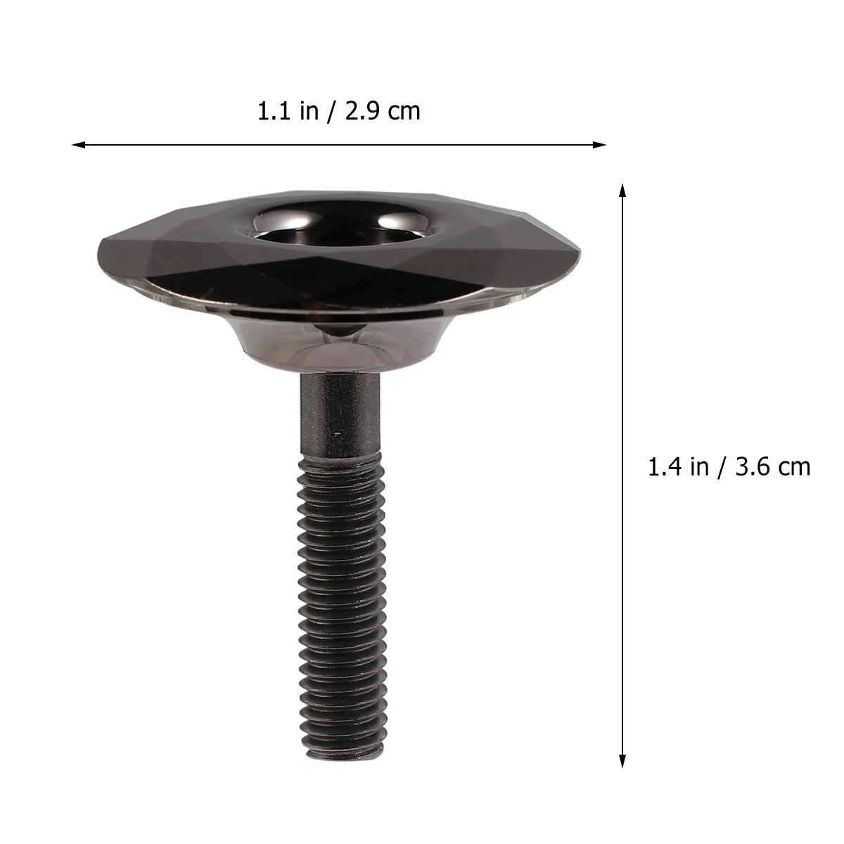 

Bike Headset Cap Aluminium Alloy 28.6Mm Front Forks Mounting For Mountain Road Bicycle Lightweight Durable Shiny Finish