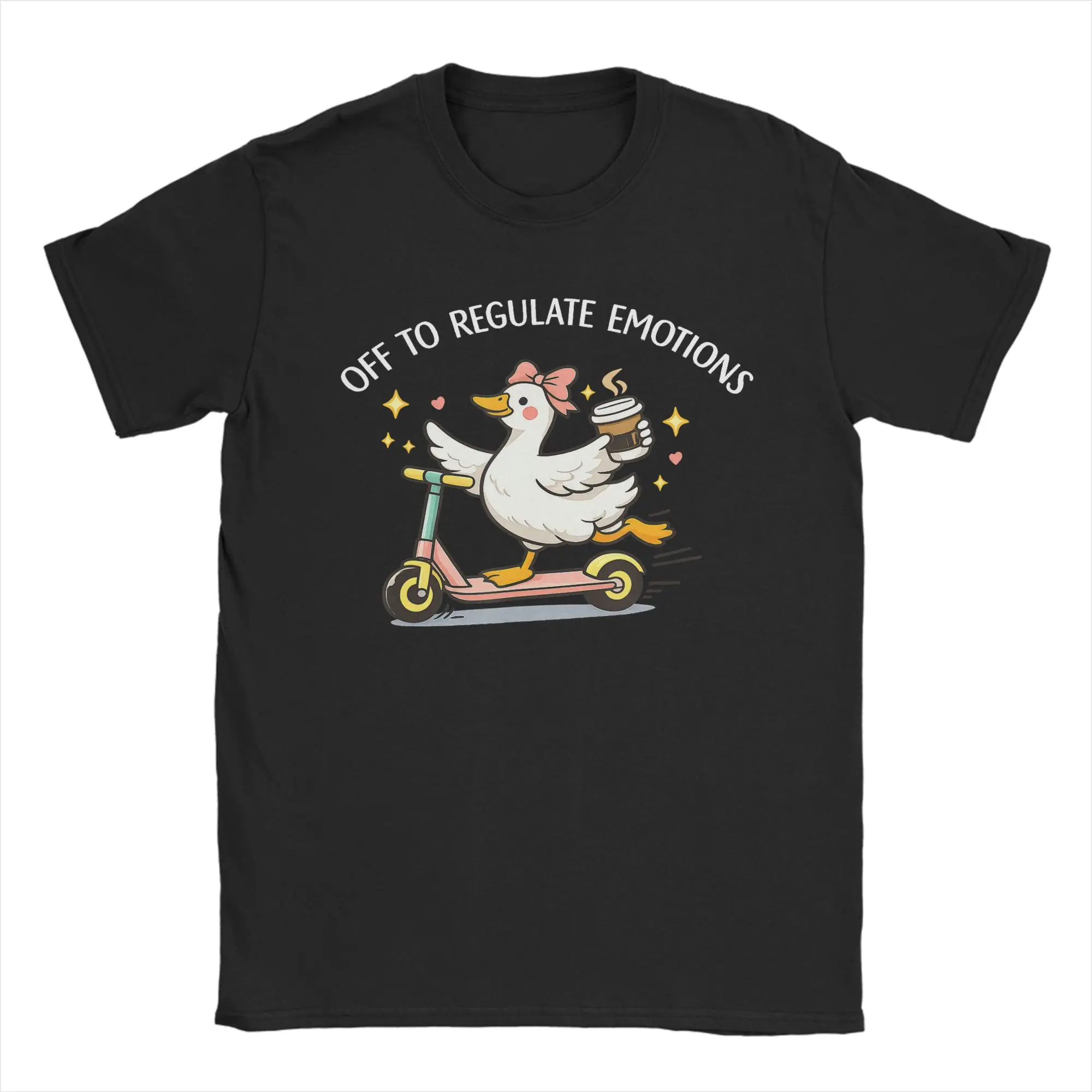 Men's T-Shirts Off to Regulate Emotions Silly Goose Casual Cotton Tees Short Sleeve  T Shirt O Neck Clothing Gift Idea