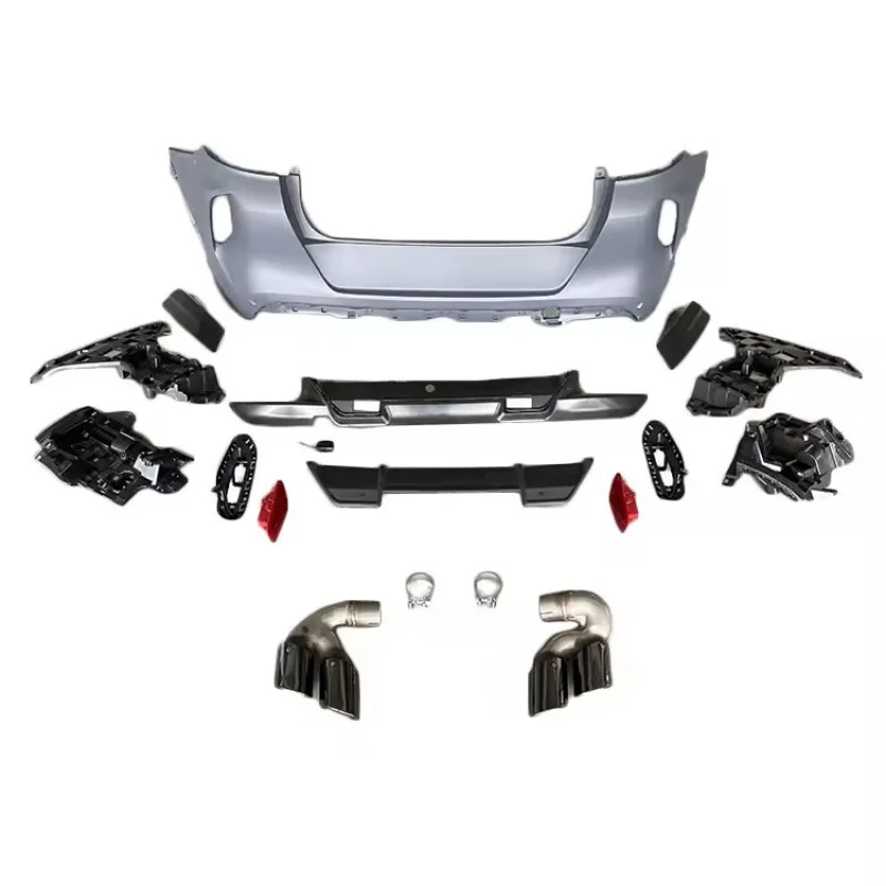 Suitable for BMW X6 G06 Early Model Modification X6M Front and Rear Bumper Wheel Arch Four-Outlet Tailpipe Large Surround Kit