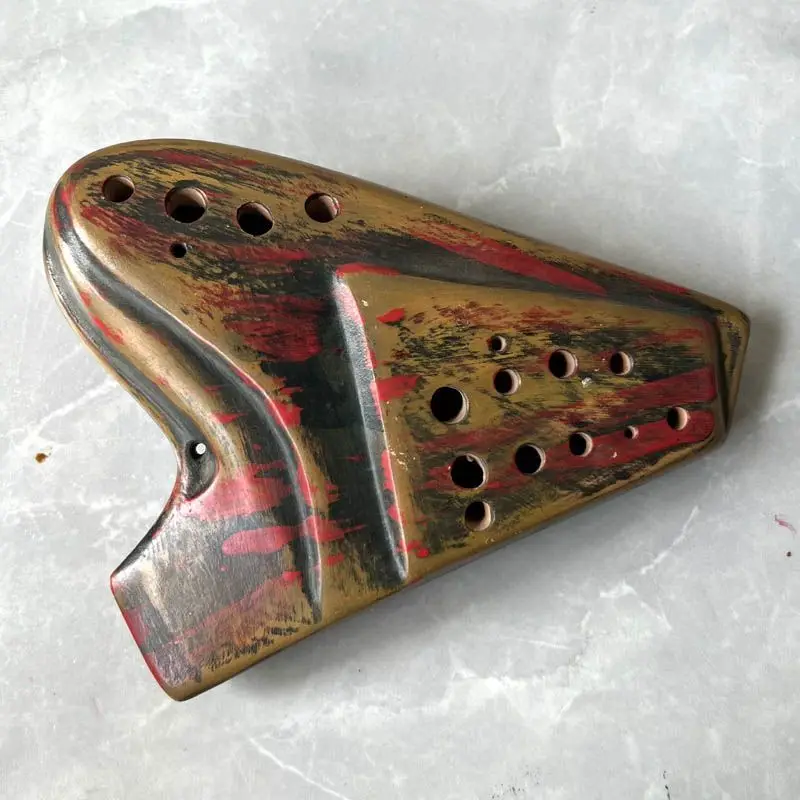 

Handmade AE Tone Ocarina 16 Holes Double-tube Ocarinas Adult Advanced Pottery Flute Professional Play Orff Musical Instruments