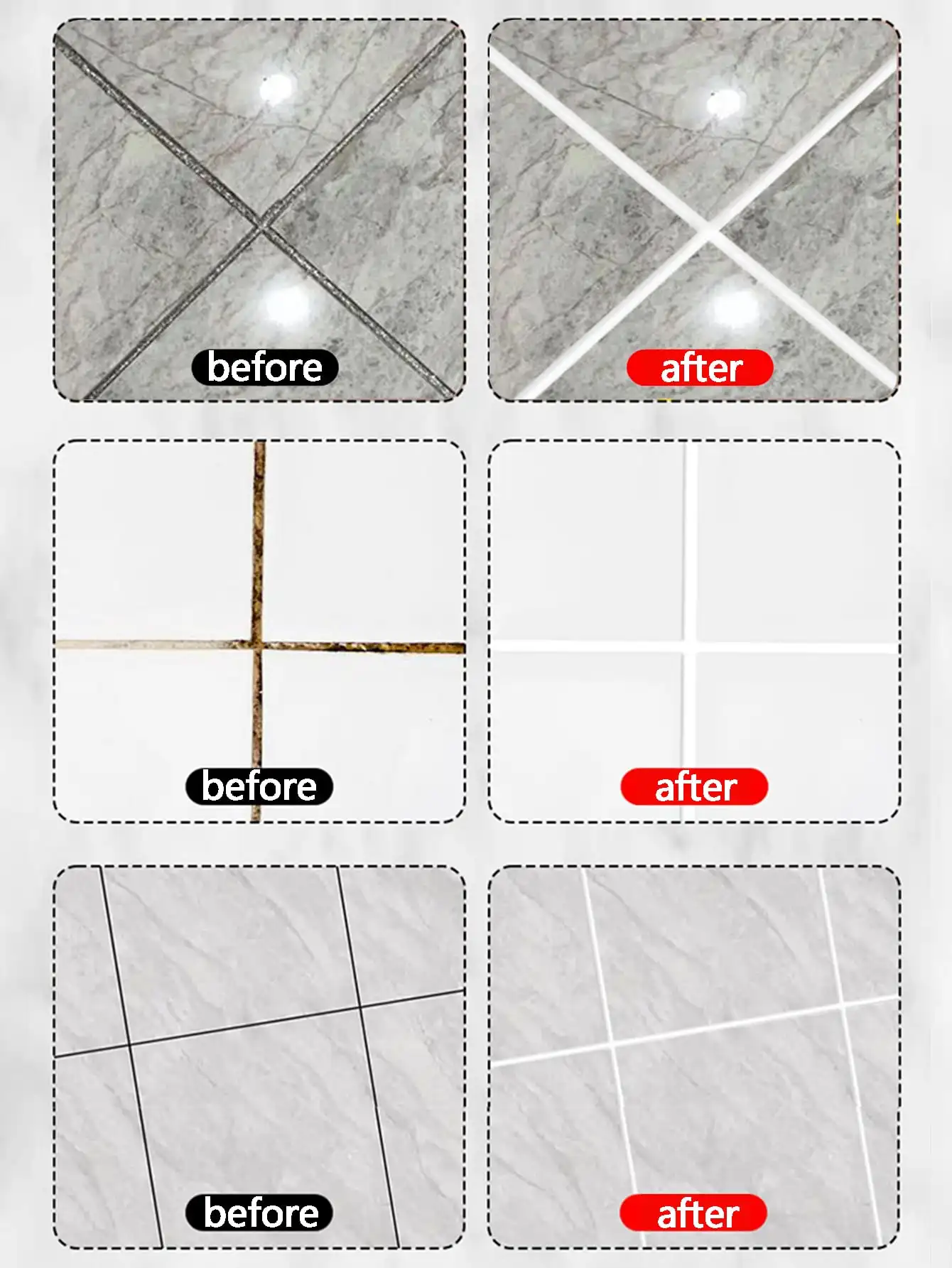 1pc Waterproof Tile Marker Grout Pen Wall Seam Pen For Tiles Floor Bathroom Decontamination Seam Repair Tools, For Hotel