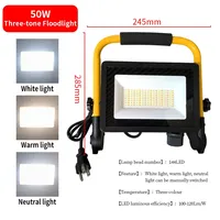 Outdoor solar outdoor lights LED Work Light Waterproof Reflector Spotlight for Camping  220V Standing Garage Garden Stadium lamp