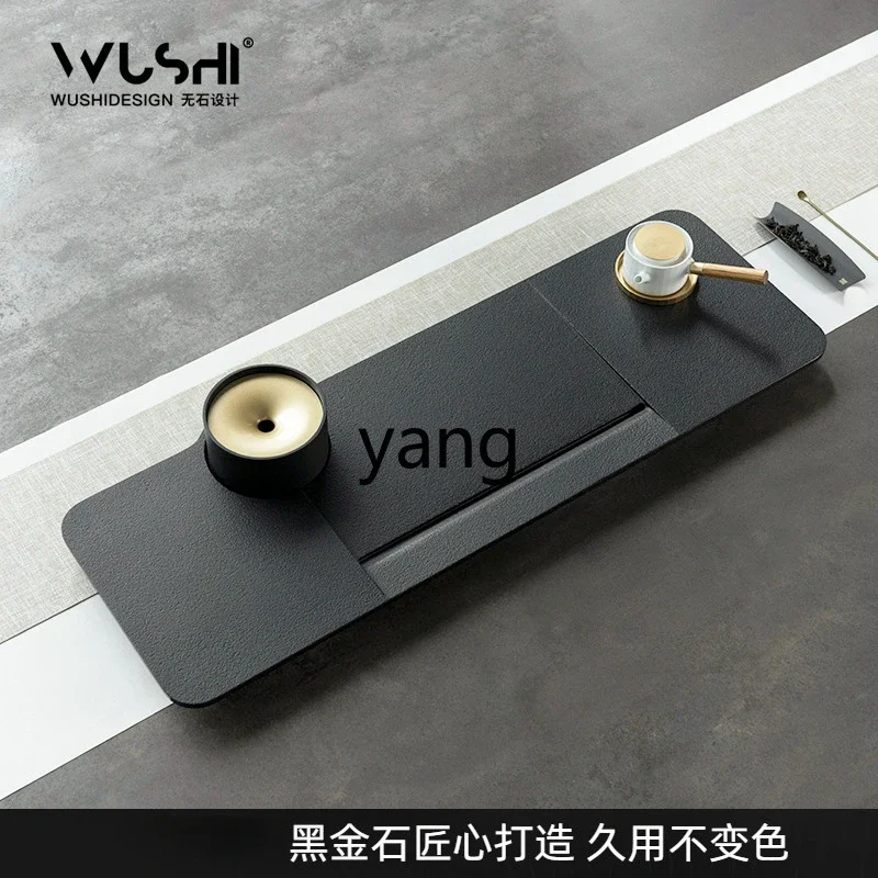 LMMM living room household light luxury dry brewing table tea set tray embedded tea table