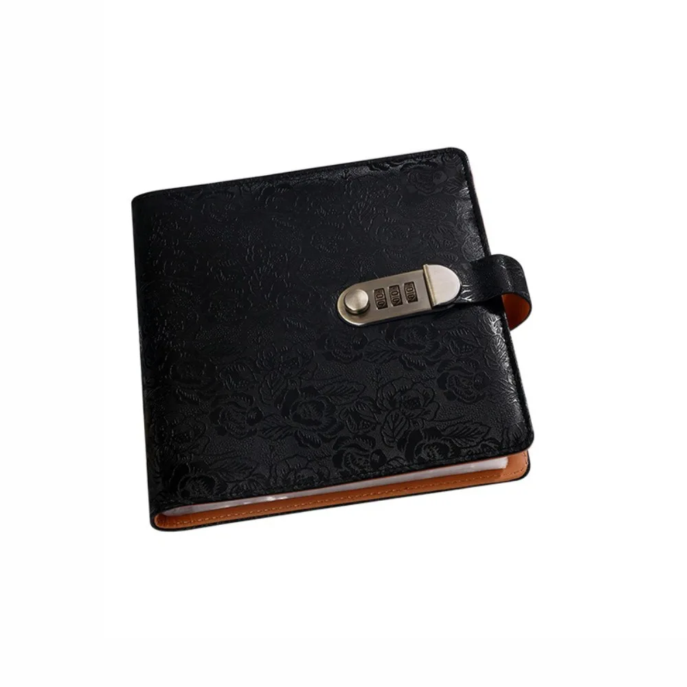 

Emboss Flower Envelop Savings Challenges Book PU Leather Savings Handbook Saving Money Binder Refillable Account Book