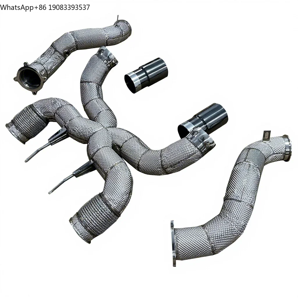 

3.5inch 89mm Stainless Steel Full Exhaust for Mclaren 720S Sport Catback Exhaust System X Pipe with 89mm Downpipe Exhaust Pipes
