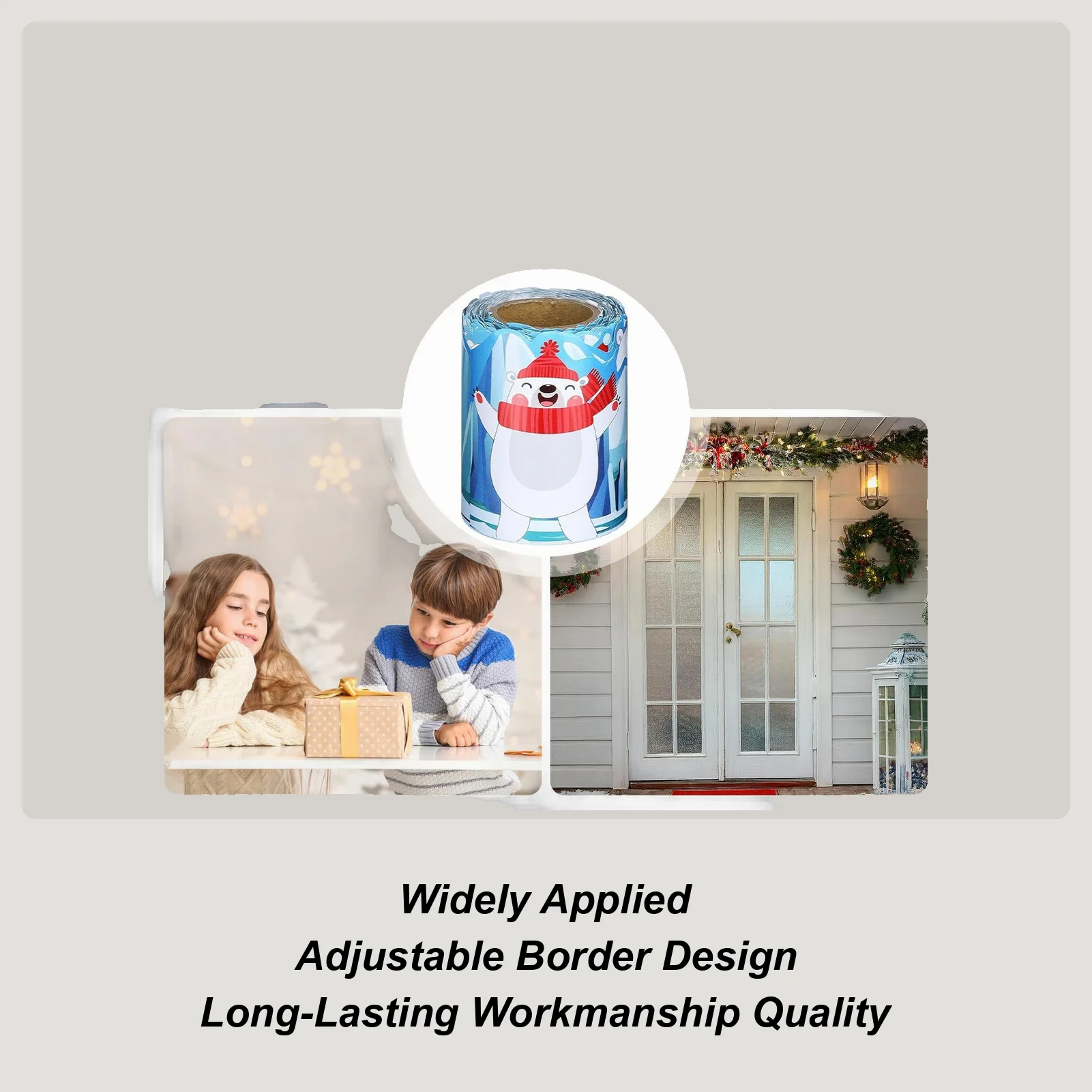 لوحة الإعلانات 33ft عيد الميلاد ديكور لطيف ملون الشتاء تحت عنوان الفصول الدراسية ملصق الحدود لغرفة نوم المدرسة الفصول الدراسية #1