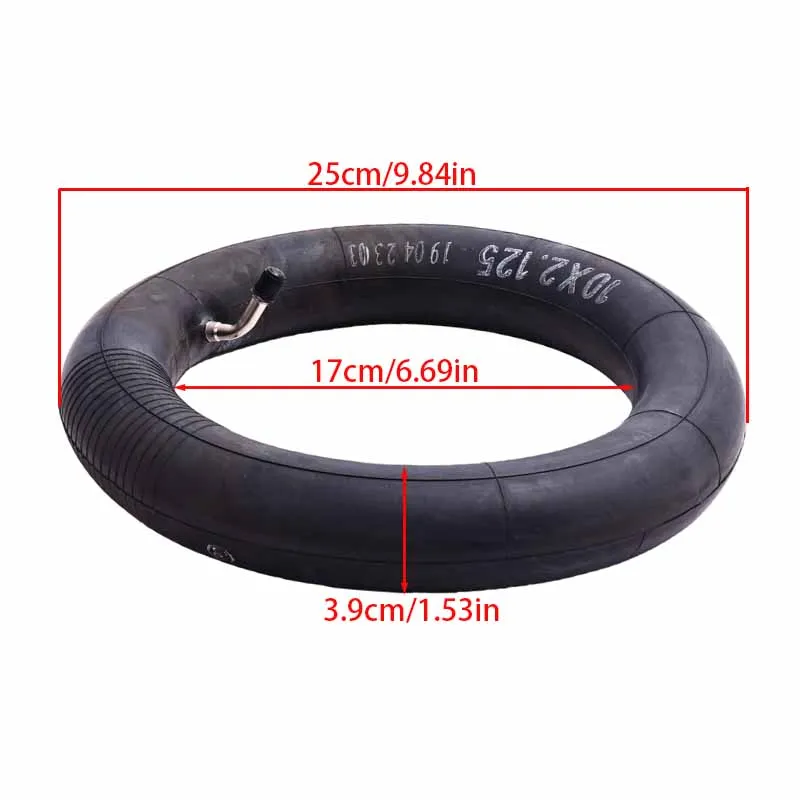 10x2.125 Tyre Inner Tube Tire For Electric Scooter Replacement Accessories RubberBlack Balance Vehiclewheelchair Vehicle