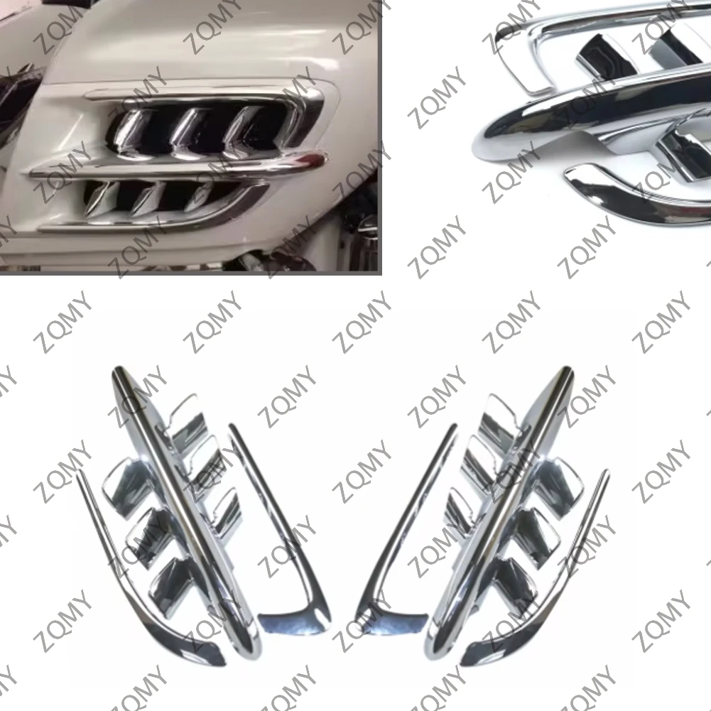 

Chrome Motorcycle Fairings Premier Shark Gills For Honda Goldwing GL1800 2001 2002 2003 2004 2005 2006 2007 2008 2009 2010 2011