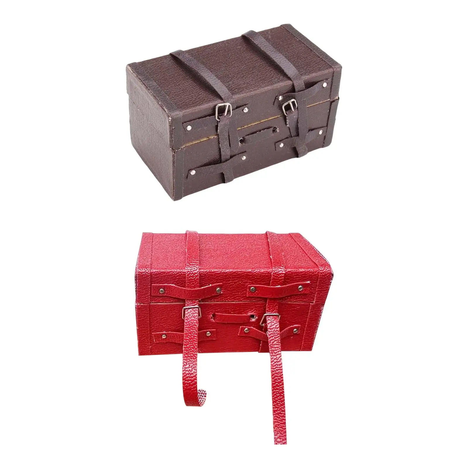 Dollhouse Mini Suitcase 1/12 for Room Decor Furniture Scenes Pretend Play