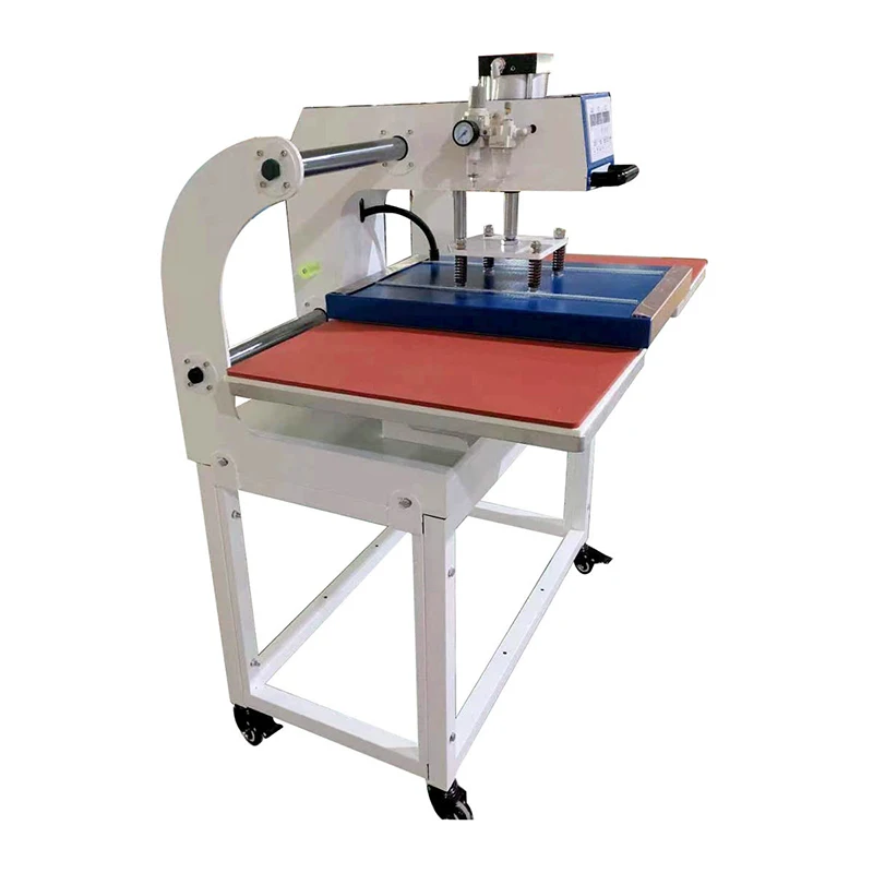 40*60 سنتيمتر أعلى المنزلق محطة مزدوجة آلة الصحافة الحرارة الهوائية ، آلة الطباعة بالضغط الحراري لتي شيرت