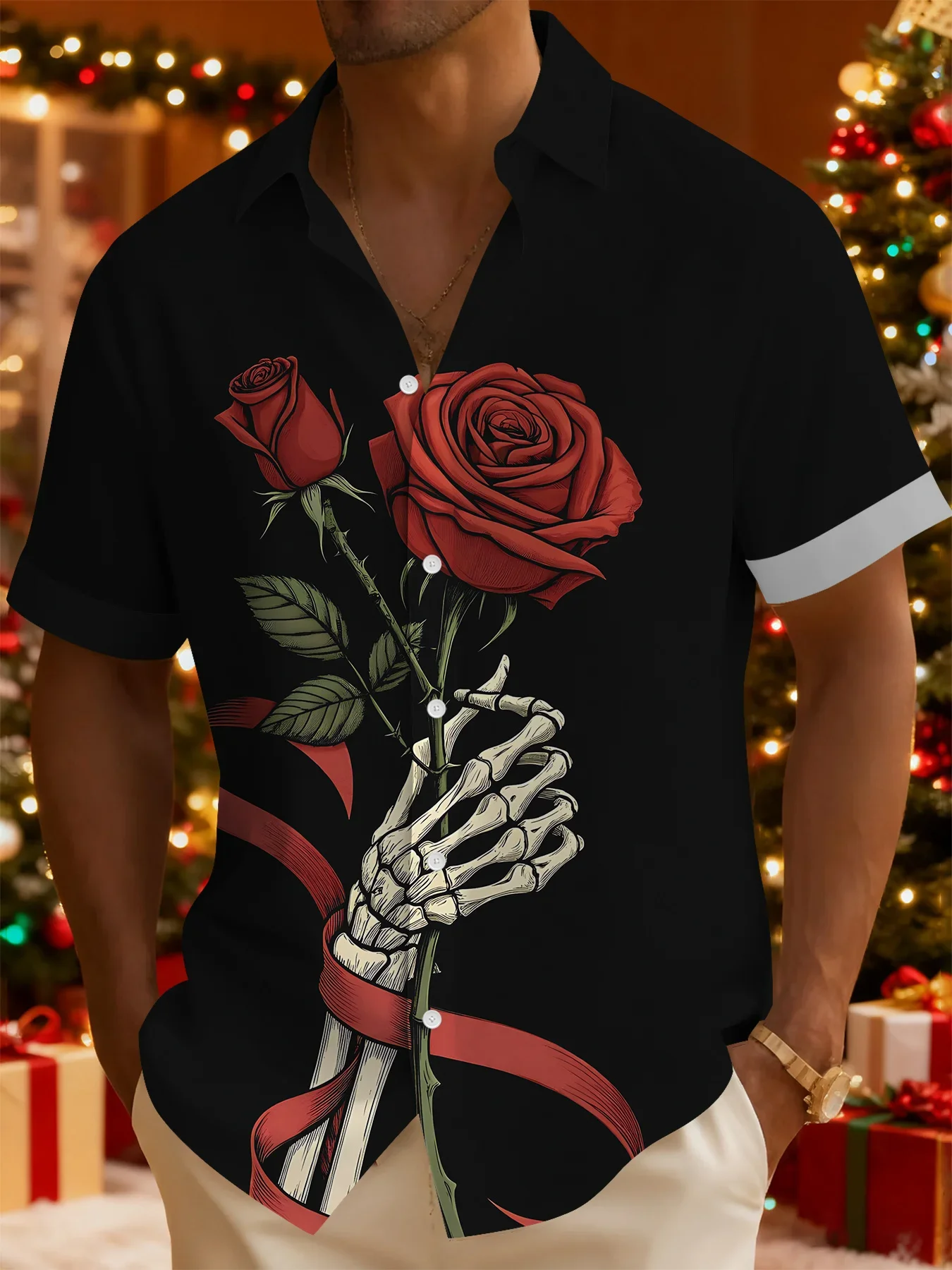 

Men's Tropical Vacation Hawaiian Shirt Summer Fashion Casual Man Short Sleeve Print Lightweight Beach Party Shirts