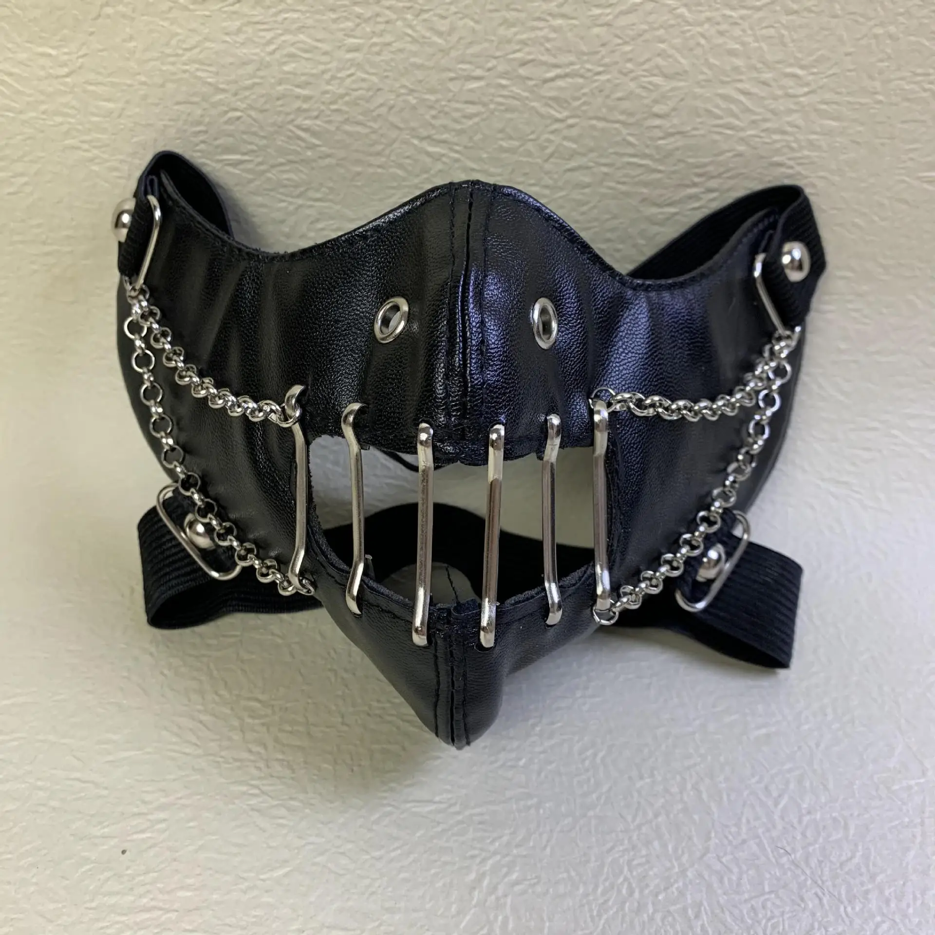 

Маска Steam Gear Gothic Punk ROCK AND ROLL с элементами хип-хопа, коричневая, с шестернями и заклепками, хлопковая, зимняя, теплая