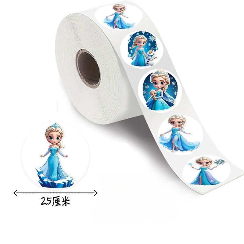 Hasbro Frozen Elsa creative cartoon Q version shape reward sticker diy handbook material mobile phone case decoration sticker