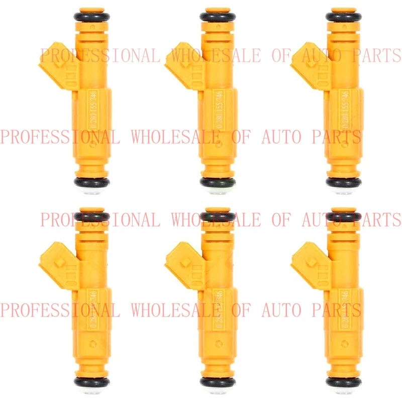 

V+ V+ 6Pcs Fuel Injector 0280155746 For Jeep Cherokee 1989-1998 4.0L For Volvo 960