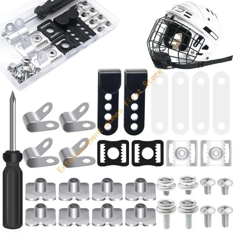 

55KD Football Helmets Hardware Set for Baseball Ice Hockey Sports Helmets Repair Kits