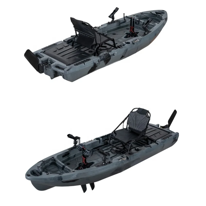 LSF جديد 2.75 متر انفصال زعنفة دواسة قوارب الكاياك قارب صيد كاياك 1 شخص مع 2 قطعة