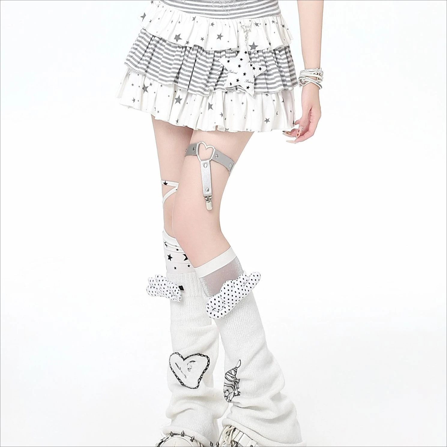 Y2k Japan Kawaii Short Party Skirts Striped Patchwork Sweet Cake Mini Skirts Korean Fashion 2000s Harajuku Vintage Print Skirts