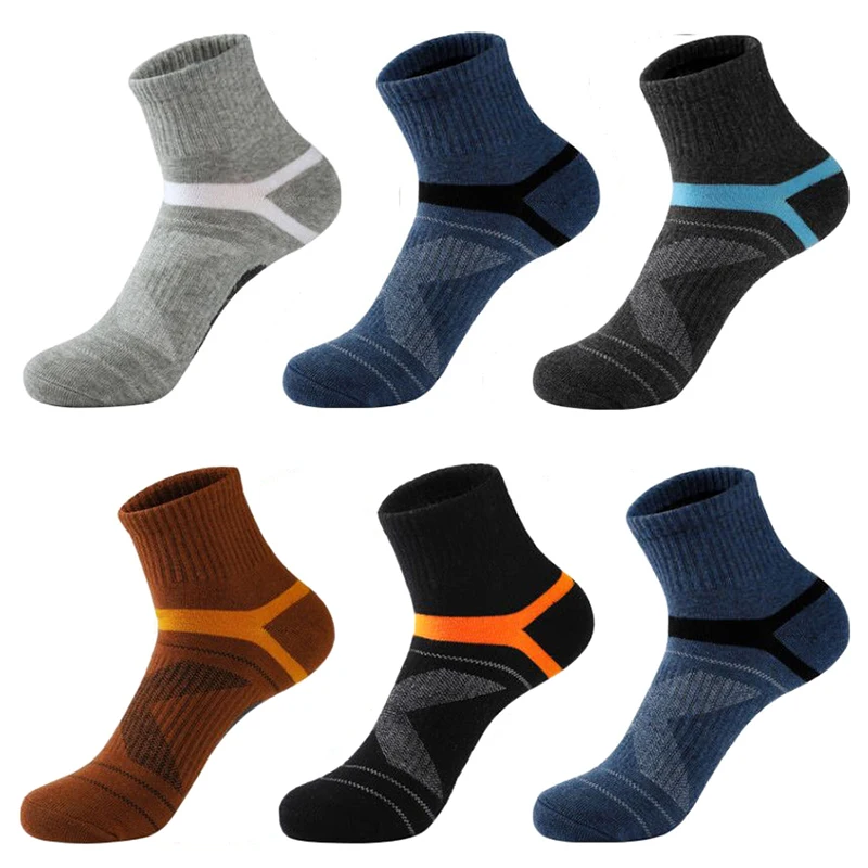 2022 Men's Compression Socks Men Training Black Ankle Cotton Socks Socken Basketball Sports Compression Sock for Man ports Socks