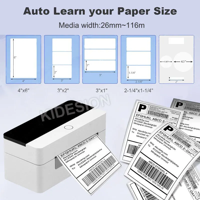 ペー Xprinter 4Inch Thermal Label Printer XP-D463B/D362B Barcode