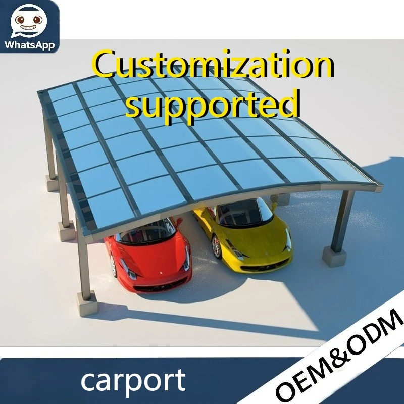 Waterproof Anti-UV Coated Arch Roof Custom Aluminum Carport Modern Minimalist Style Easy Assembly Outdoor Parking Shelter