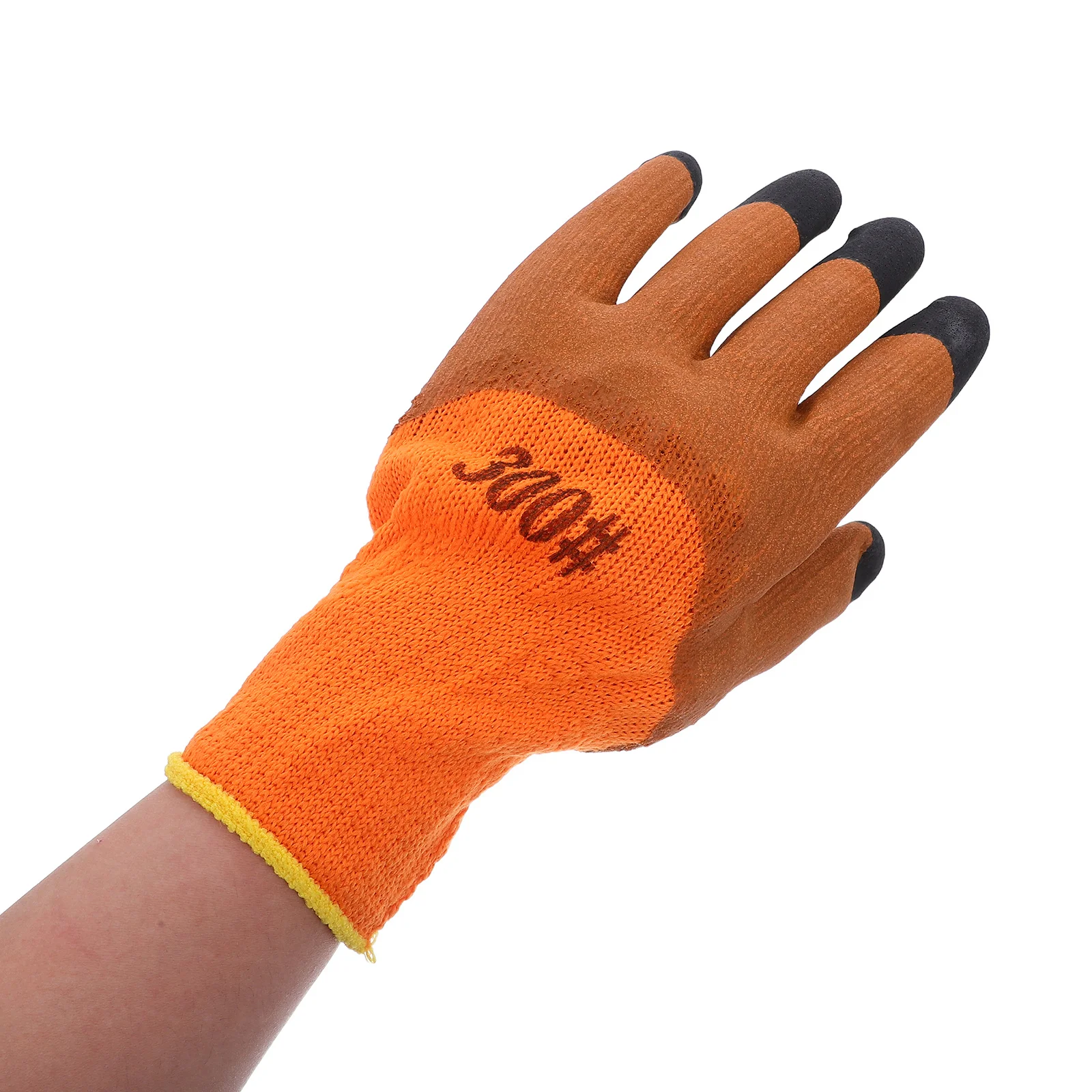 10 Pairs Work Gloves Warm Labor Protection Thermal Mens Cold Weather Car Washing Construction Orange Men's Insulated