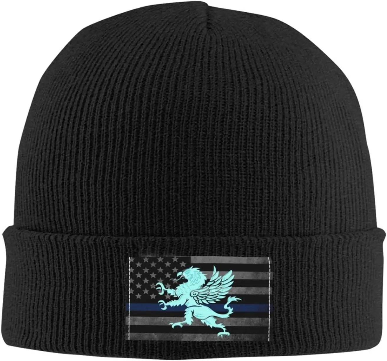 Griffin Coat of Arms Adults Knit Beanie Winter Hat Men Women Skull Cap Outdoor Warm Caps Black