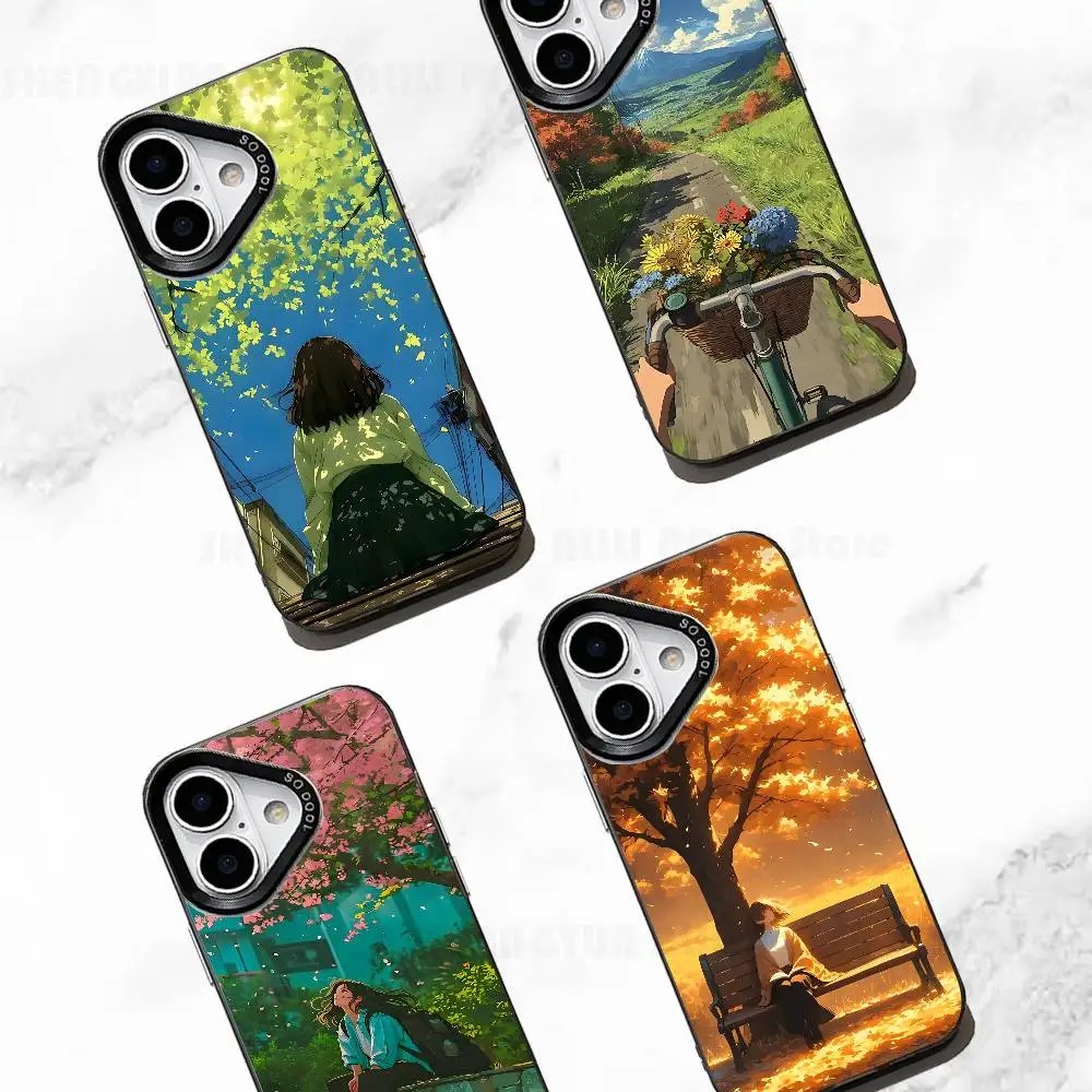 

Golden hours Case For IPhone 11 12 13 14 15 16 17 Pro Max XS X XR mini Air Plus Cover