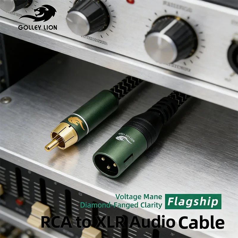 

Флагманский аудиокабель GOLLEY LION RCA-XLR – передаёт сбалансированный сигнал без потерь, позолоченный разъём для стабильного соединения, для Ho