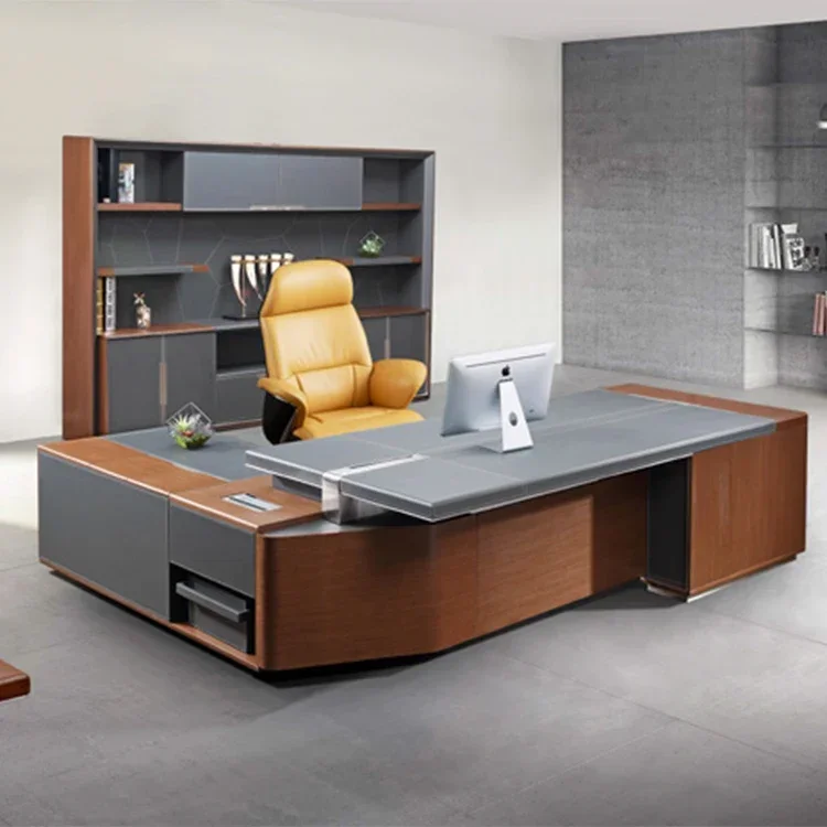 

Gailywork CEO Office Furniture Set With Bureau Design Executive Manager Desk For Boss MDF Table