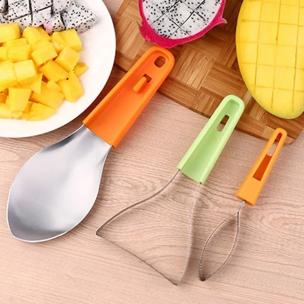 

Practical Stainless Steel 3 In 1 Mango Peeler Overlapped Space Saving Fruit Splitter Food Grade Gadgets Separator for Home