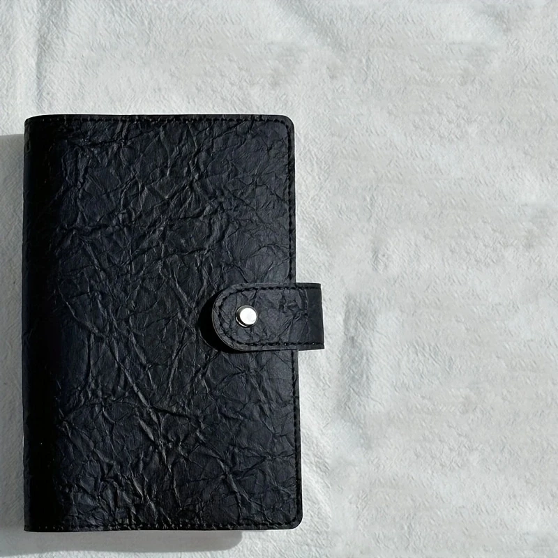 New Loose Leaf Style Savings Book Large Capacity Cash Storage Book Wallet Commemorative Coin Collection Book Solid Color Wallet