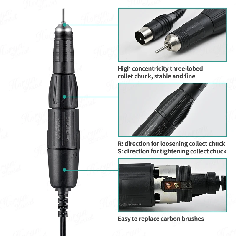 den tal Laboratory Micromotor Polishing Micro Motor Handpiece Parts Fit 35000 RPM Handle den tistry Lab Equipment den tal Tool