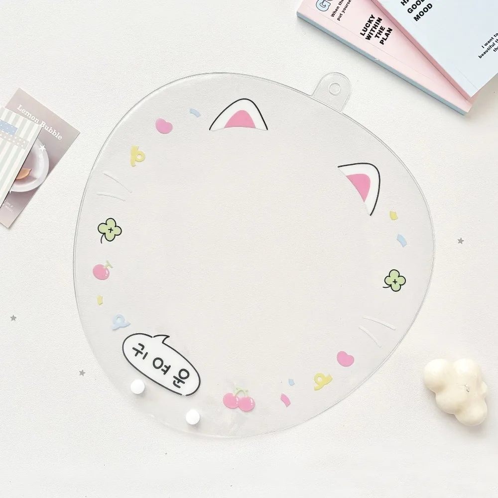 Cartoon PVC Picket Fan Cover Portable Clear Uchiwa Fan Sleeve Dustproof Hand Fan Protector Cover Idol Concert Fans