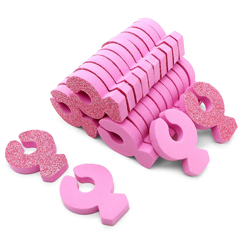 

100Pcs Pink Diamond Toe Separators For Nail Polish Finger And Toenail Dividers Polish Grooming Soft Sponge Toe Spacers Pedicure