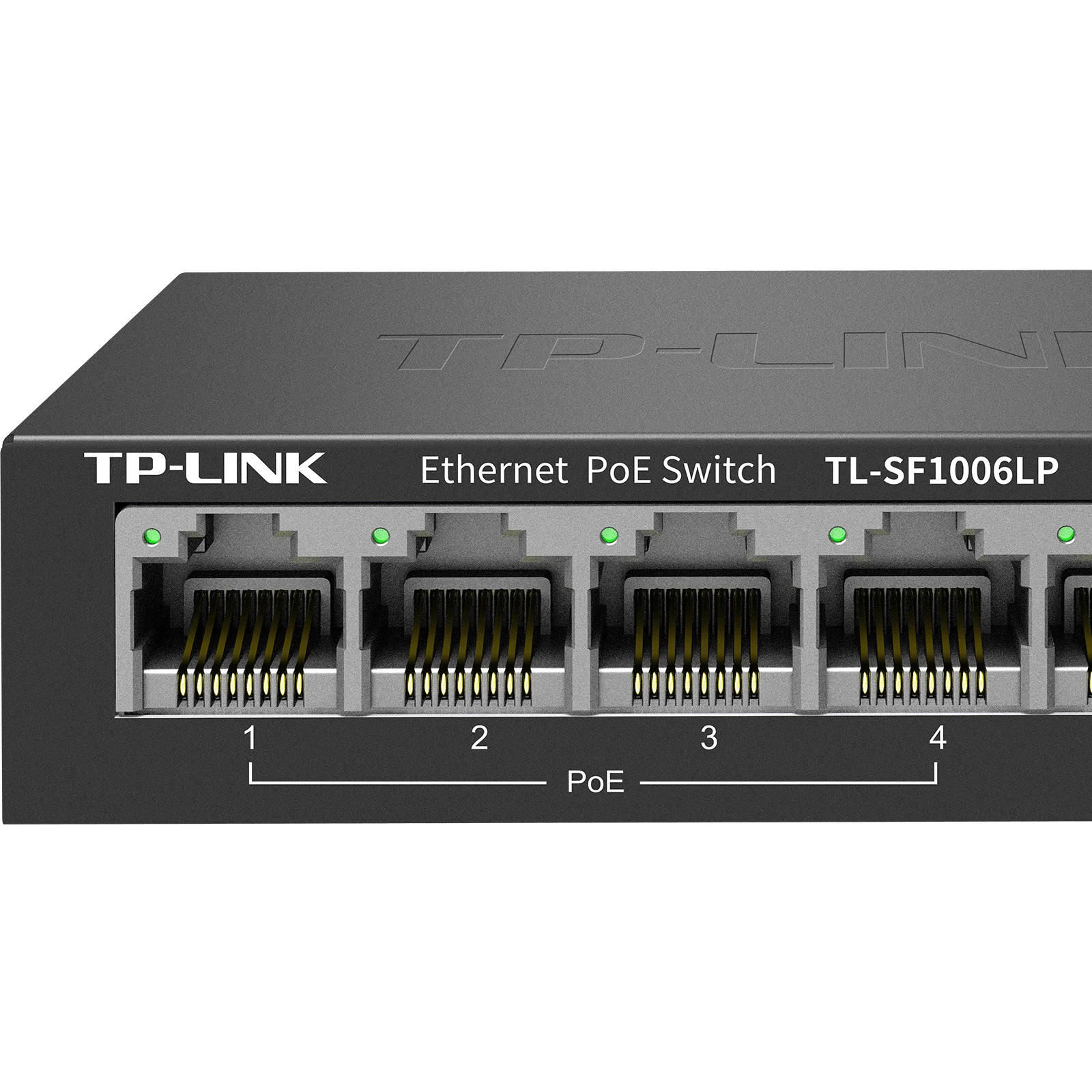 محول TP-LINK 100M PoE/4FE(PoE)+2FE TL-SF1006LP 6 منافذ RJ45 التكيفية 10/100M، IEEE 802.3af/في النسخة الصينية القياسية PoE