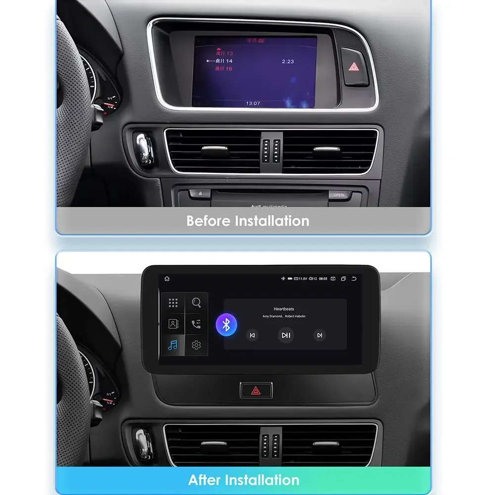 Suitable for 09-16  Q5 Android Car MP5 Navigation GPS Bluetooth Reversing Image Carplay