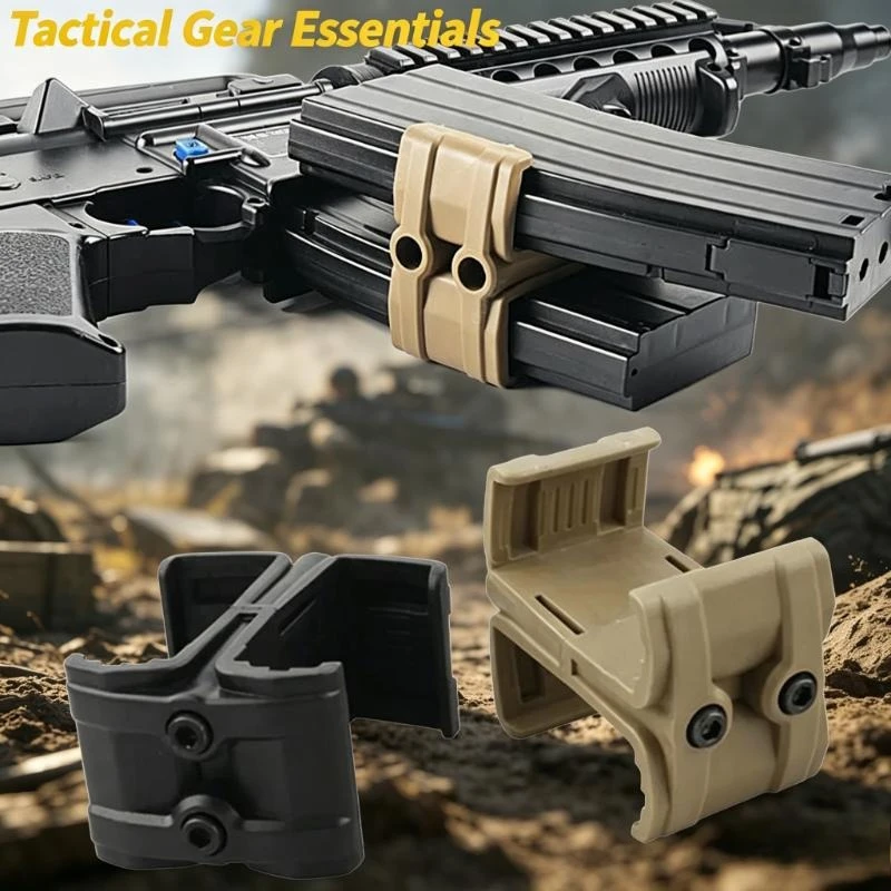 Tactical Universal Rifle Mag Parallel Connector for M4 AR-15 Double Magazine Coupler Clip Hunting Accessories