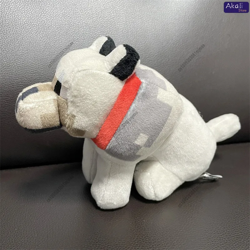 Figurine de loup de Style Pixel, Animal mignon, décor créatif inspiré de jeu, cadeau de collection pour chambre d'enfants, ornement de bureau