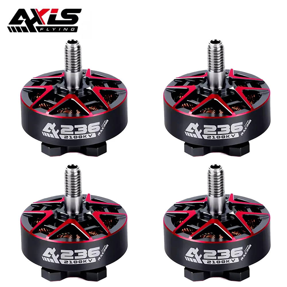 4PCS/lot  Axisflying AF236 Brushless Motor 1960KV 2100KV 2150KV for 5inch FPV Drone / Arco / Flow / Bando / Freestyle