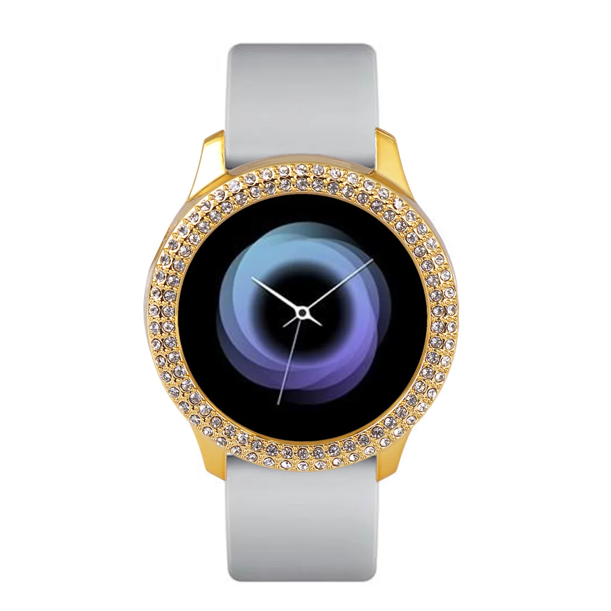 

Watch Shell Protective Case Creative Frame Cover for Active 2 40mm Silver Lightweight Durable Stylish Scratch Resistant