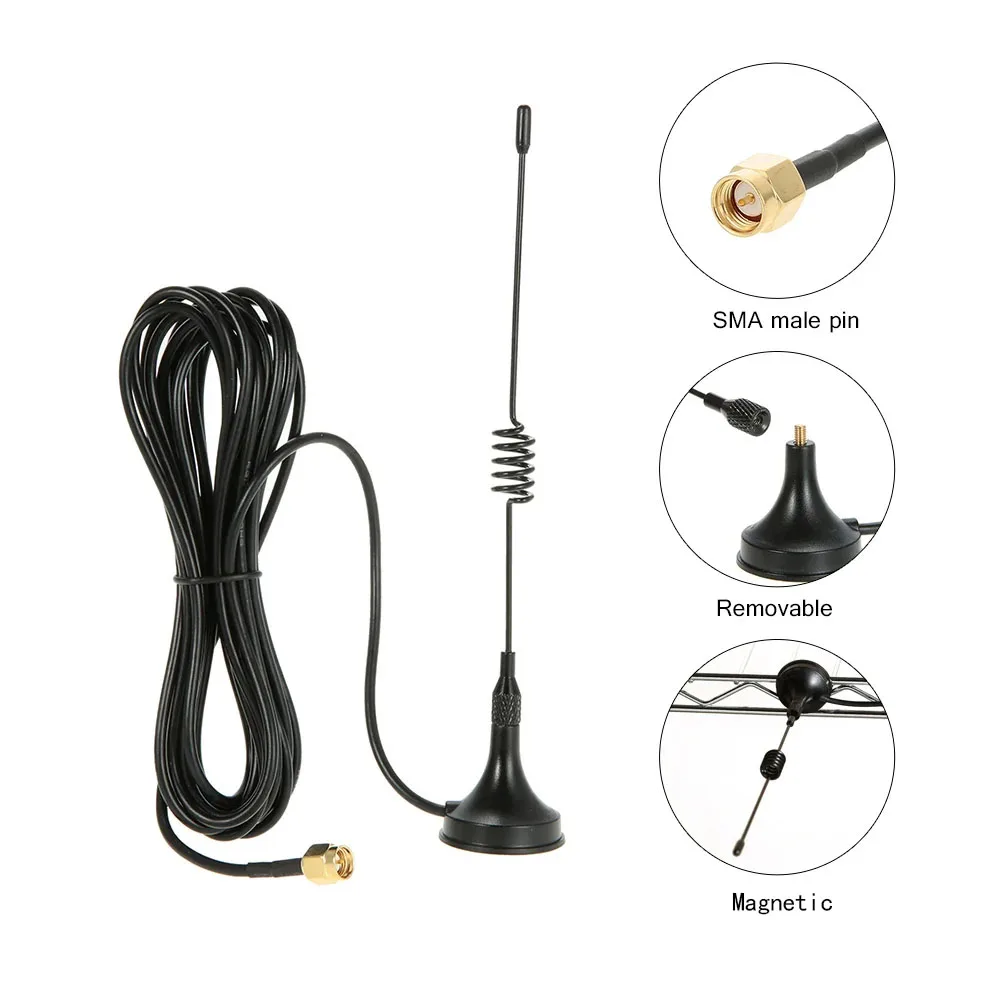 Magnetic Antenna for Trail Game, Scouting, Wildlife Hunting Camera, 2G GSM 3G WCDMA 1920-2170MHz