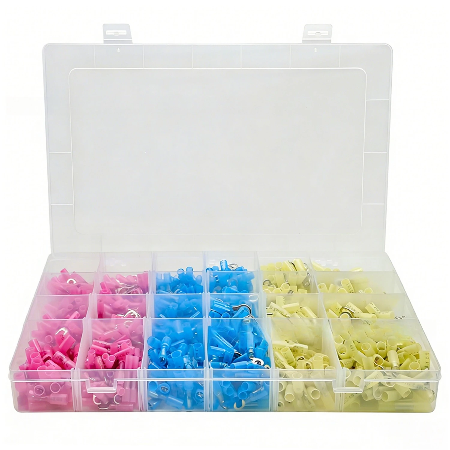 810Pcs Waterproof Heat Shrink Terminal Kit, BHT Ring Spade & Male Female Quick Disconnect Electrical Connectors