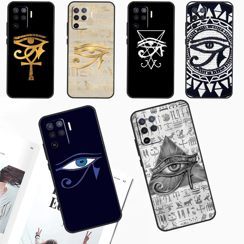 Eye of Horus Egypt For OPPO A17 A77 A79 A98 A78 A58 A5 A9 A53 A15 A96 A76 A16 A74 A94 A52 A72 A54 A57 S Case