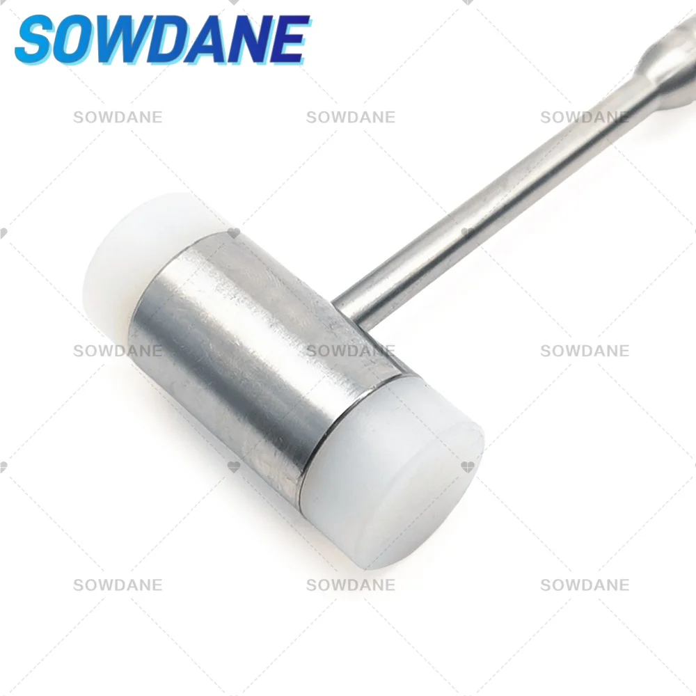 

Dental Surgical Instrument Dental Bone Mallet Hammer with Replaceable Pad Pads Inserts Multi Purpose Teeth Bone Extraction Tool